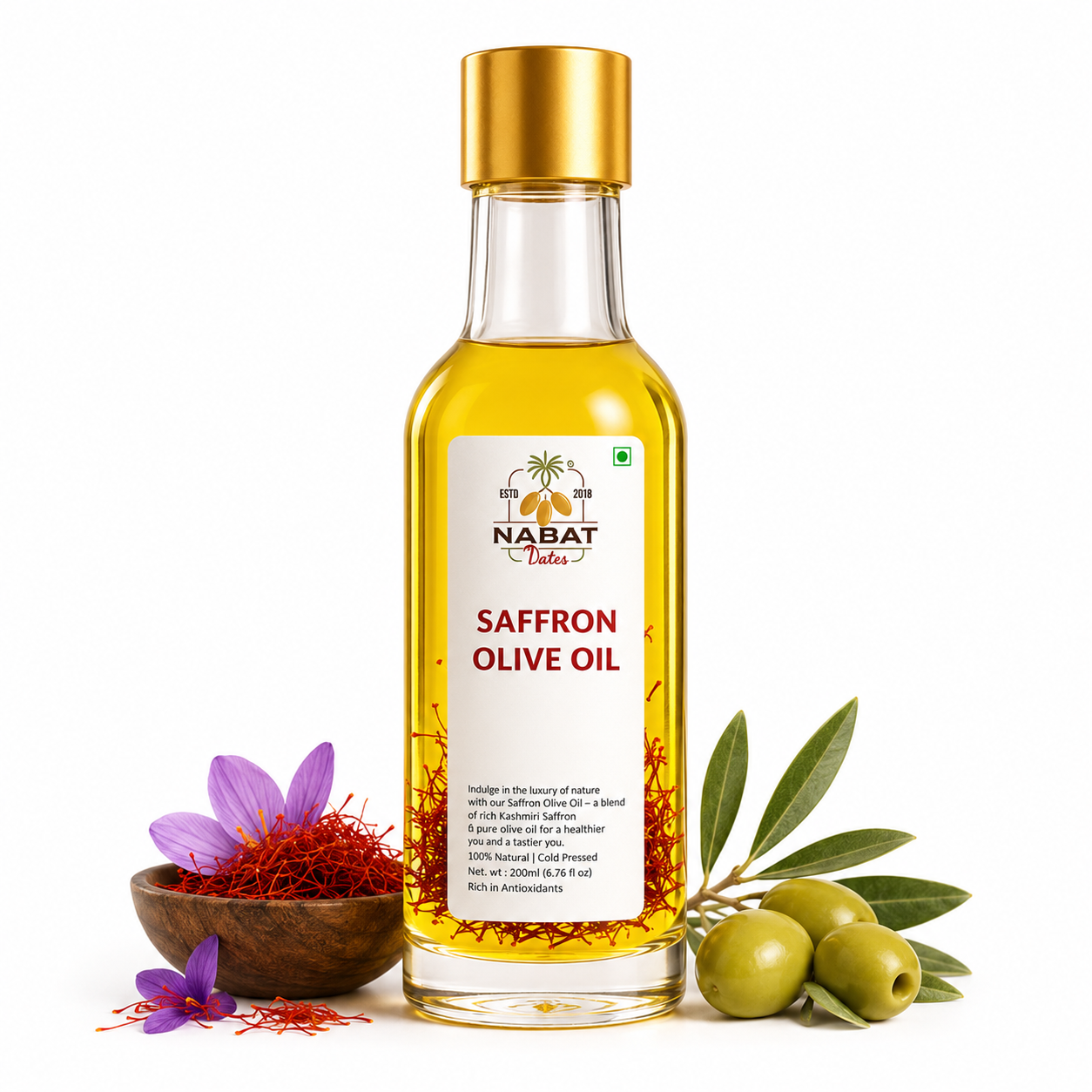 Saffron olive oil